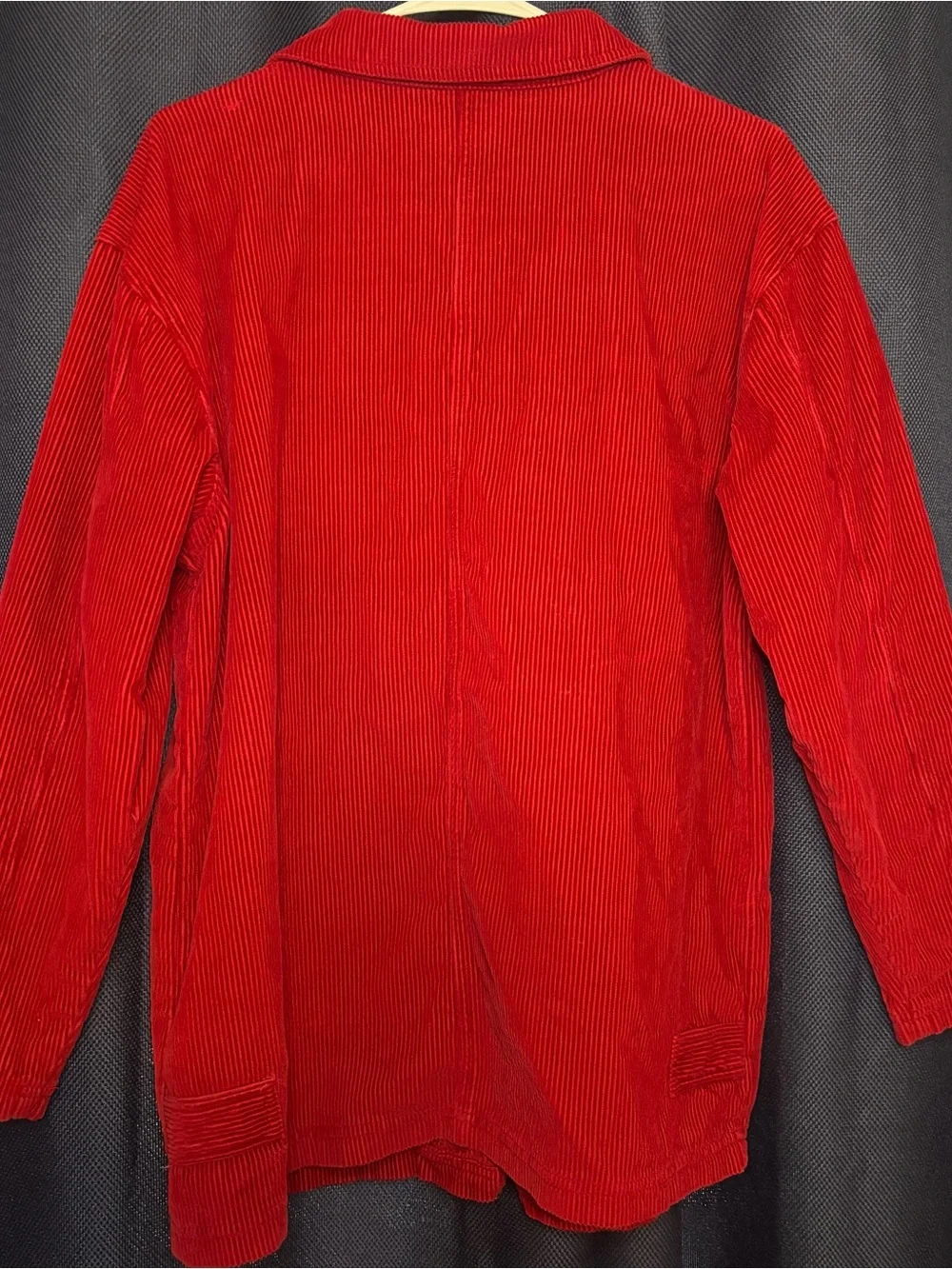 Vintage Denim & Co Red Corduroy Jacket Men’s M 100% Cotton Full Zip Hong Kong